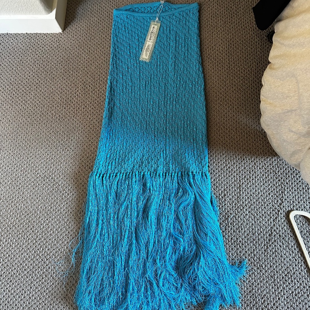 NWT Devon Windsor Lacey Skirt Size Small Color Azul